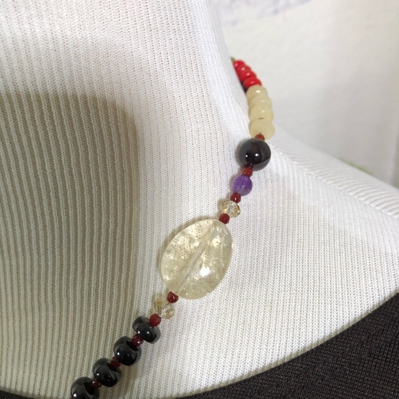 ❌ SOLD ❌ AD LOPEZ Mixed Stone Necklace - Picture 5 of 6